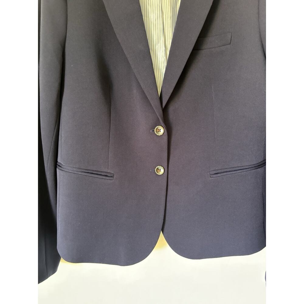J. Crew Blazer Jacket XL Womens Navy Blue Two Buttons Career - Picture 3 of 14